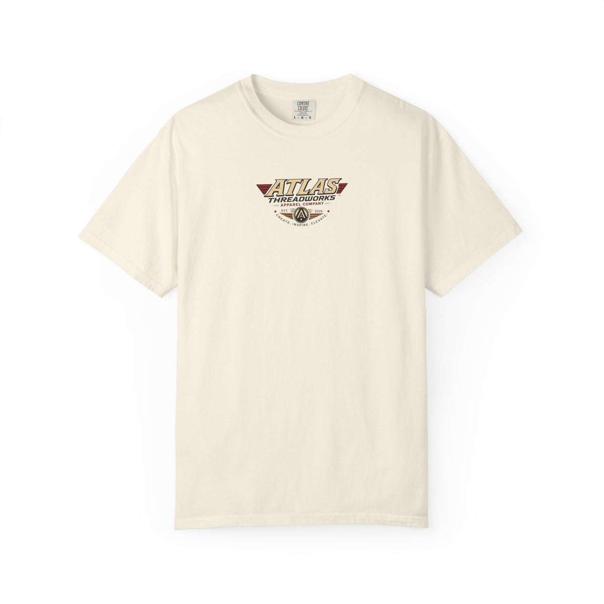 Atlas Threadworks Buffalo Landscape T-Shirt — Vintage Yellowstone Park Graphic Tee