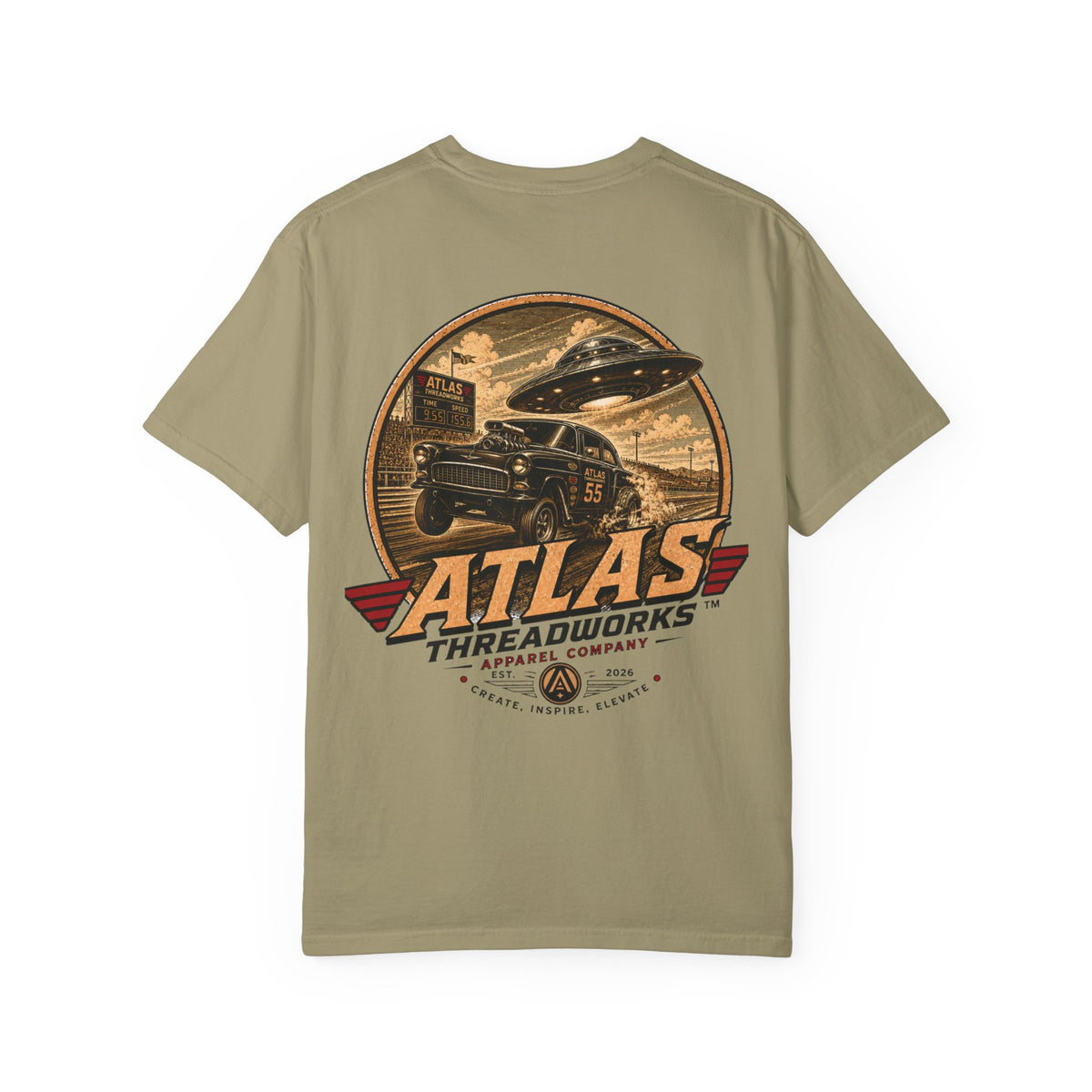 Atlas Threadworks Vintage UFO Gasser Chase Tee