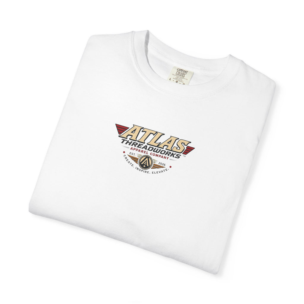 Atlas Threadworks Buffalo Landscape T-Shirt — Vintage Yellowstone Park Graphic Tee