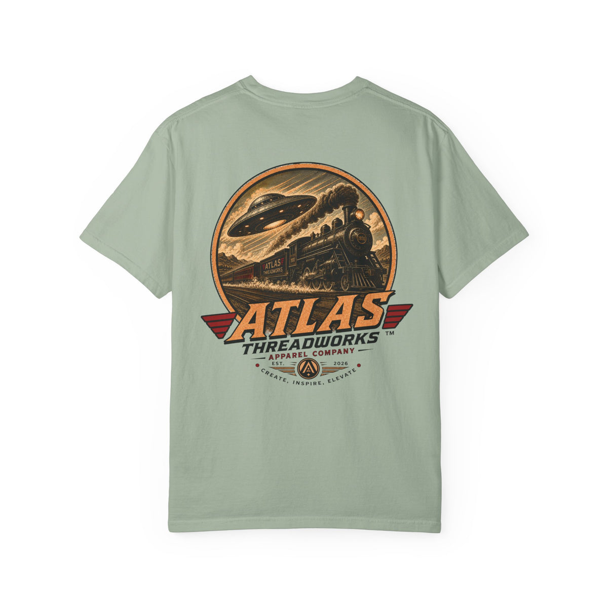 Atlas Threadworks Vintage UFO Train T-Shirt