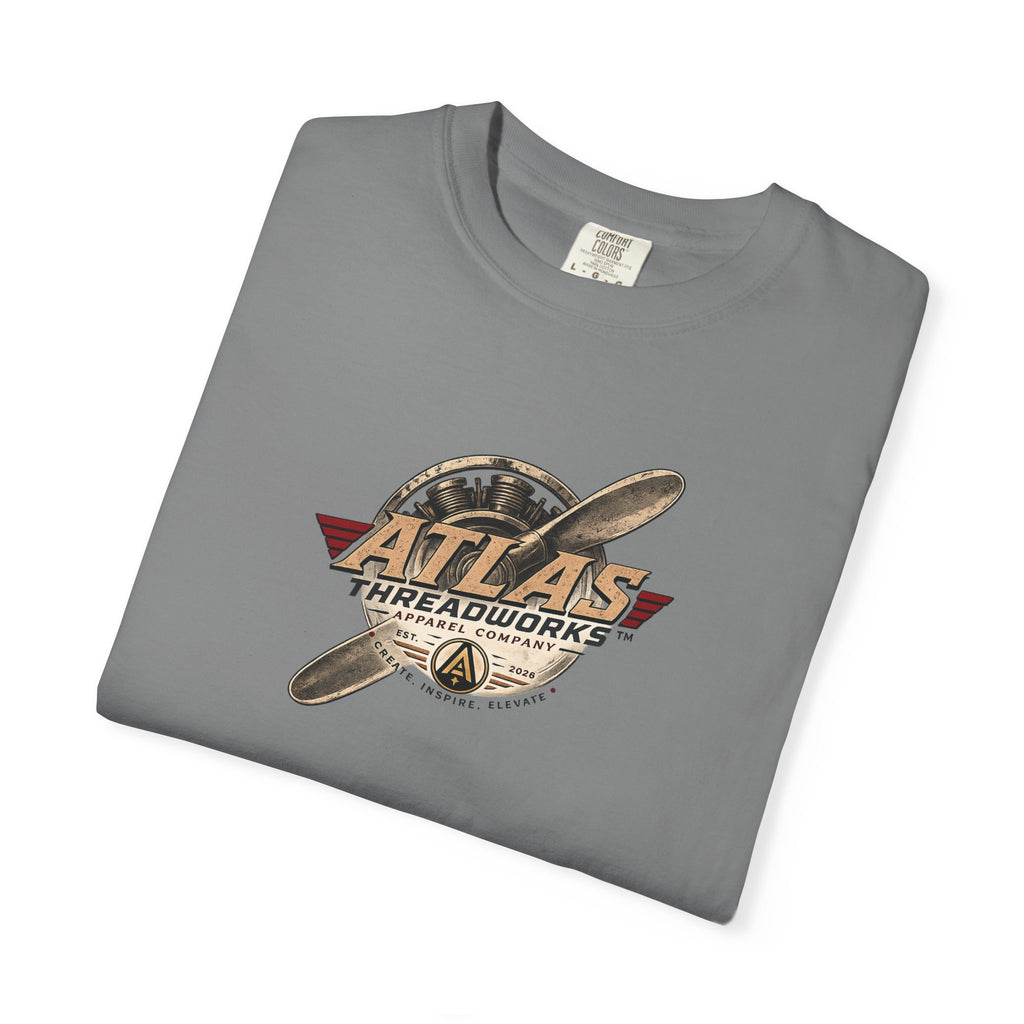 Atlas Threadworks Vintage Airplane T-Shirt — Retro Aviation Graphic Tee