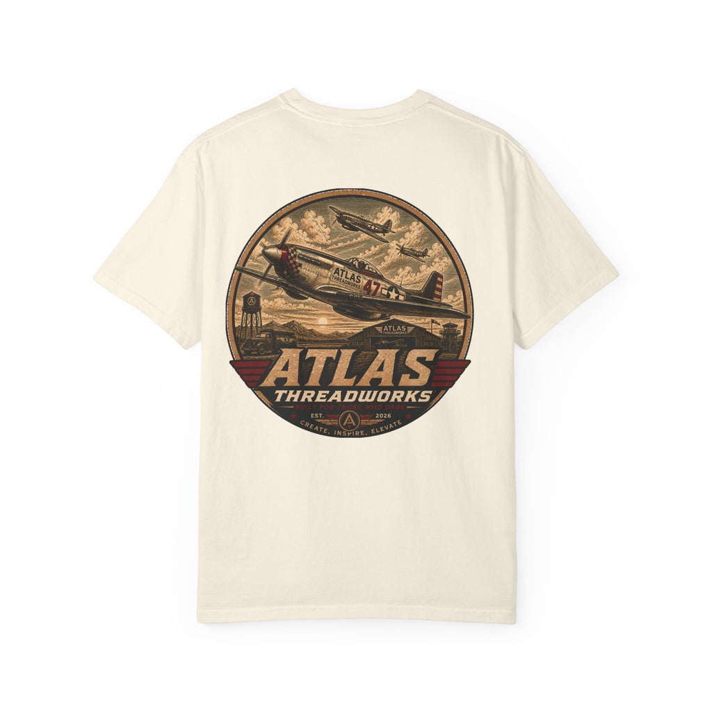Atlas Threadworks Vintage Airplane T-Shirt — Retro Aviation Graphic Tee