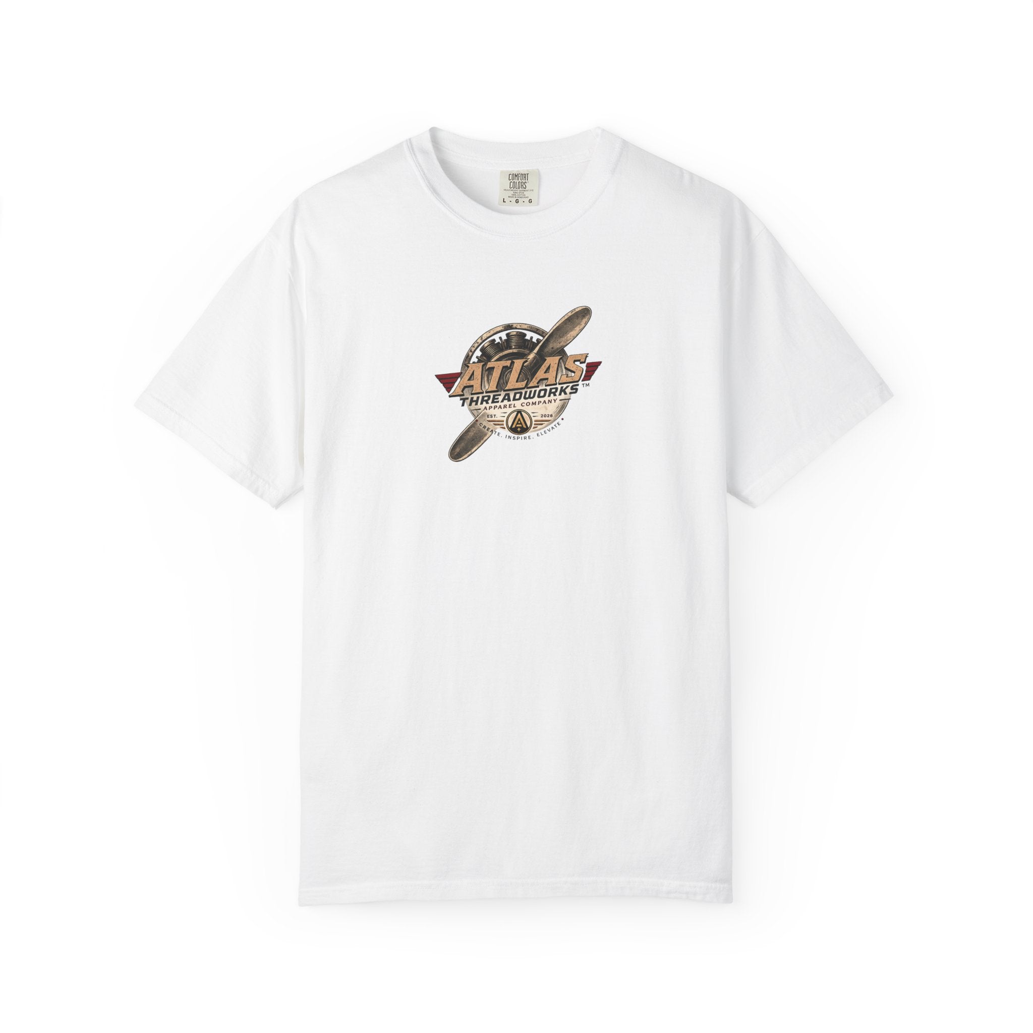 Vintage Biplane T-Shirt — Atlas Threadworks Retro Aviation Graphic Tee