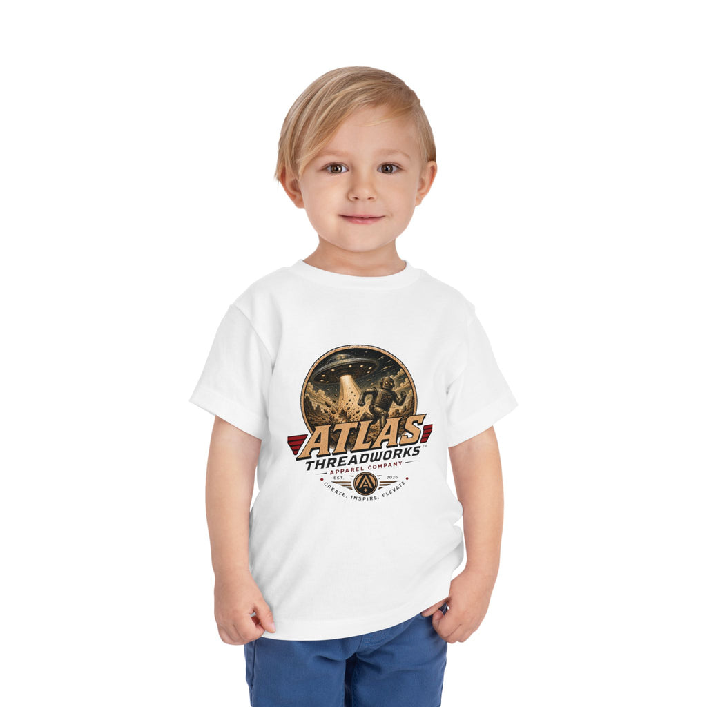 Atlas Threadworks Toddler Tee — Retro Rocket Logo Kids Shirt