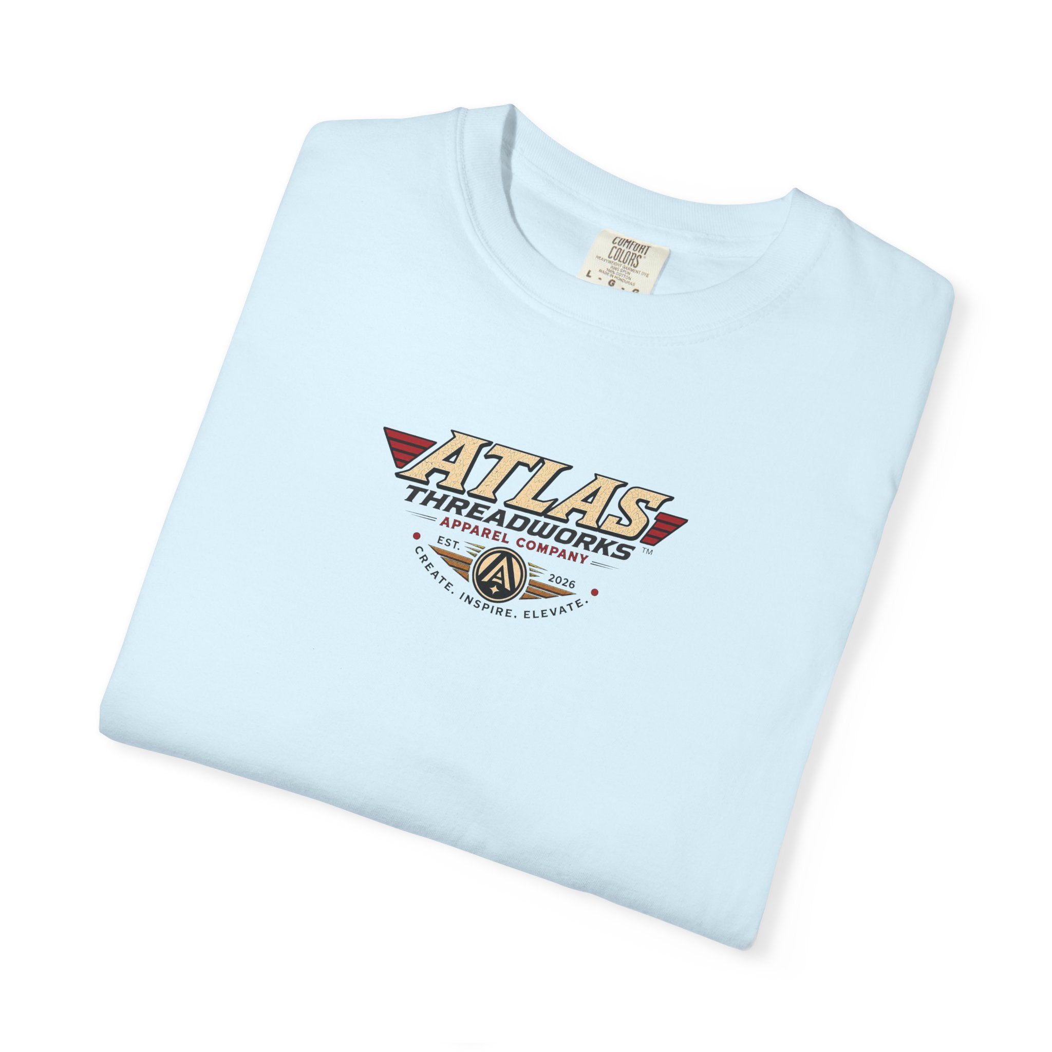 Atlas Threadworks T-Shirt — Vintage Robot and Sky Space Logo Tee