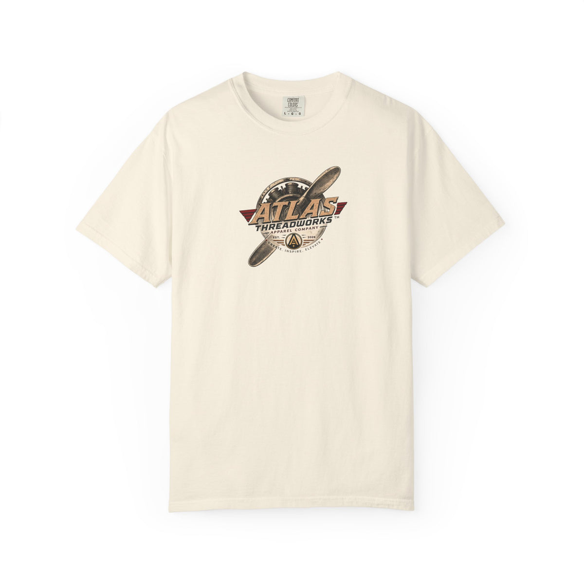Vintage Atlas Threadworks Airplane T-Shirt
