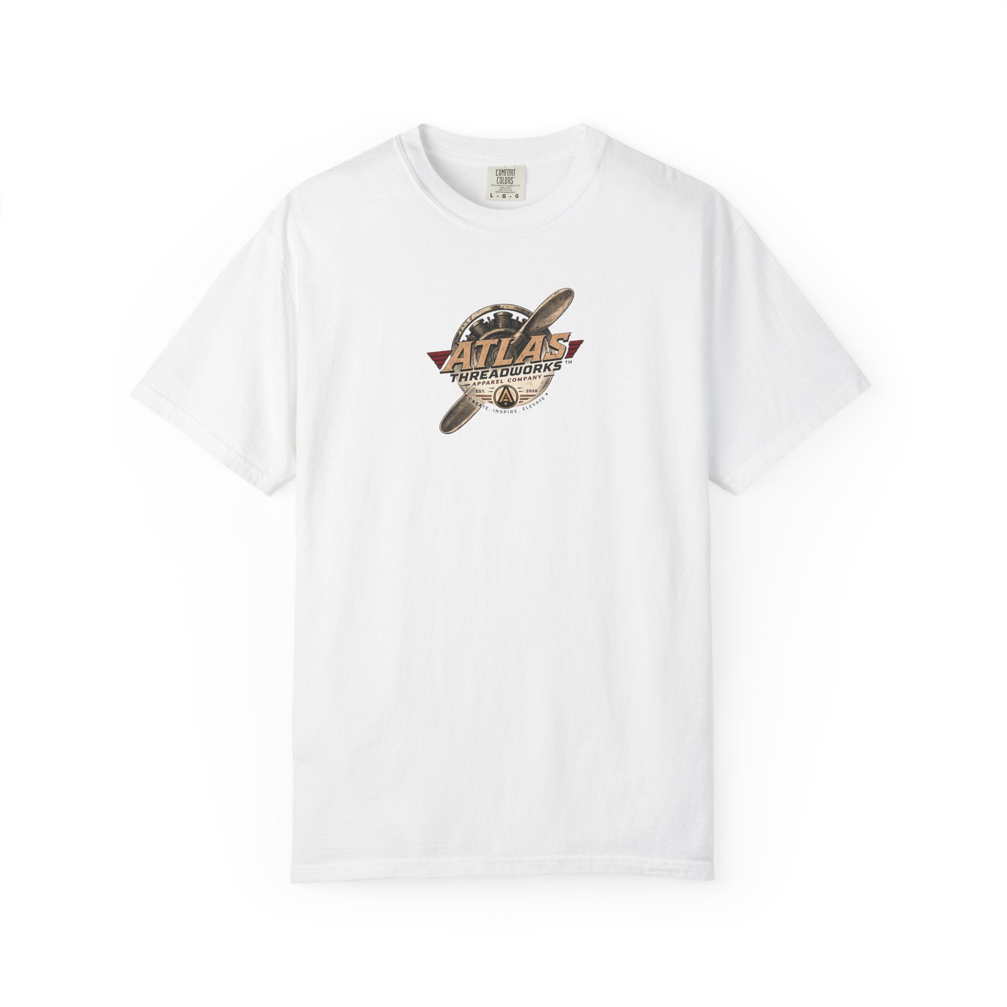 Atlas Threadworks Vintage Airplane T-Shirt — "Born to Fly" Graphic Tee