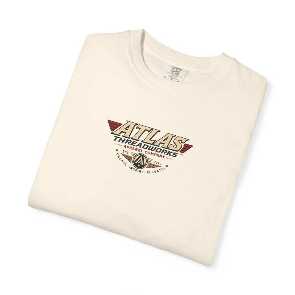 Atlas Threadworks T-Shirt — Vintage Robot and Sky Space Logo Tee