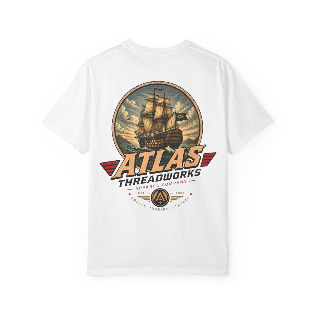 Atlas Threadworks Anchor & Ship T-Shirt — Nautical Vintage Graphic Tee