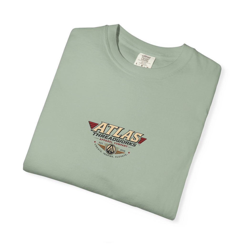 Atlas Threadworks Vintage Graphic T-Shirt — Retro Hummingbird Logo Tee