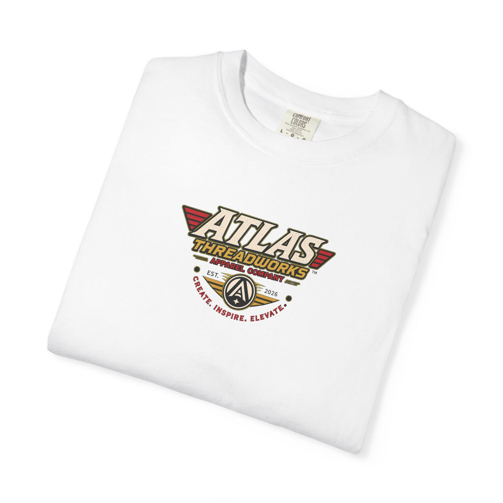 Atlas Threadworks Robot Logo T-Shirt — Vintage Retro Graphic Tee