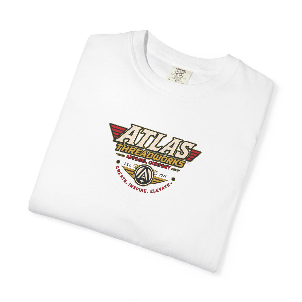 Atlas Threadworks Robot Logo T-Shirt — Vintage Retro Graphic Tee