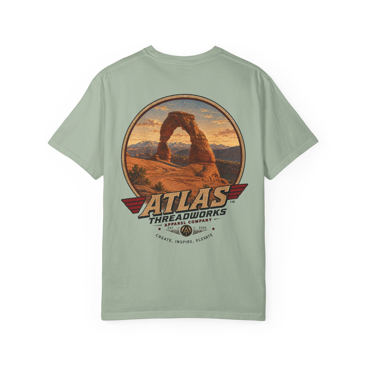 T-Shirt — ATLAS Threadworks Vintage Arches National Park Graphic Tee