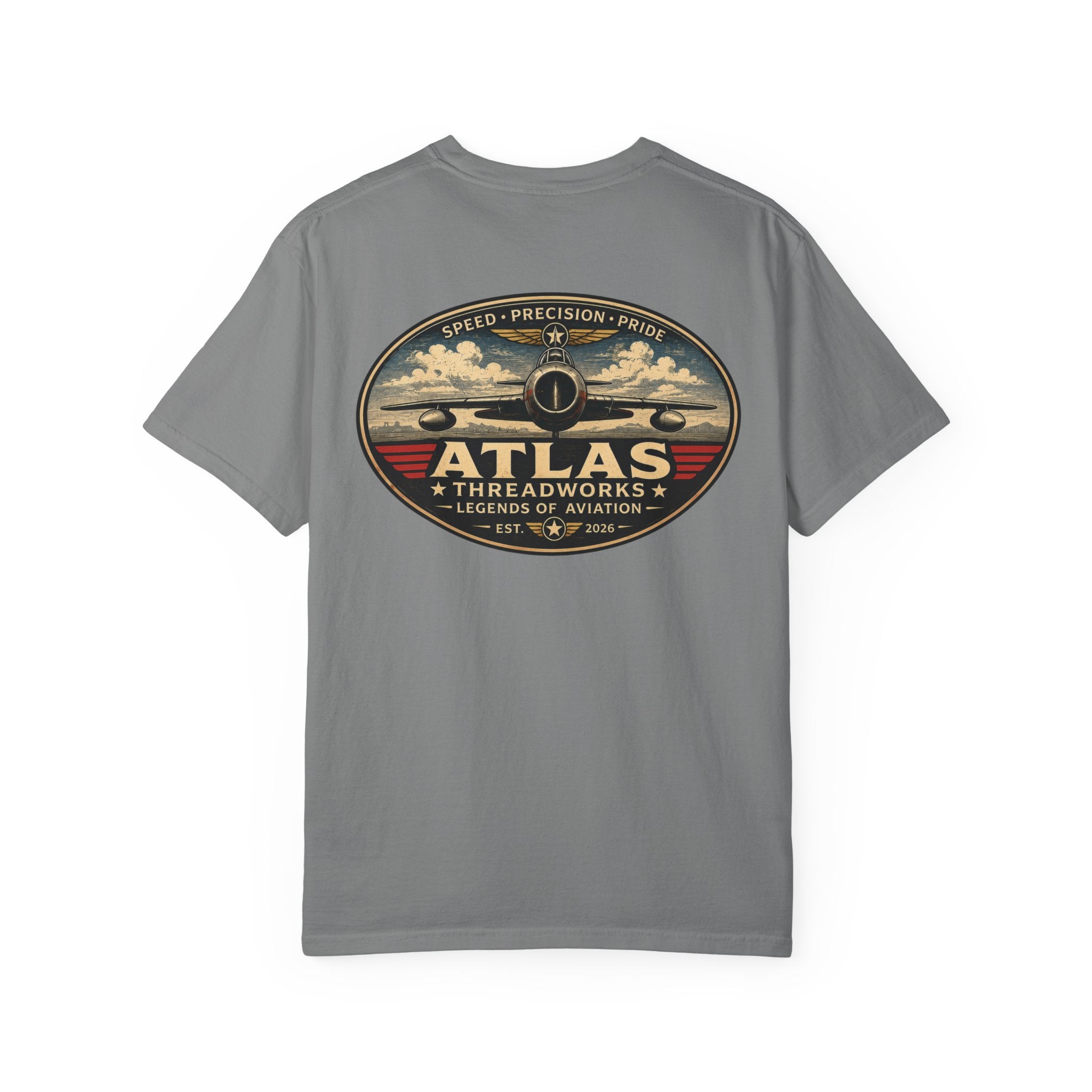 Atlas Threadworks Aviation T-Shirt — Vintage Airplane Logo Tee