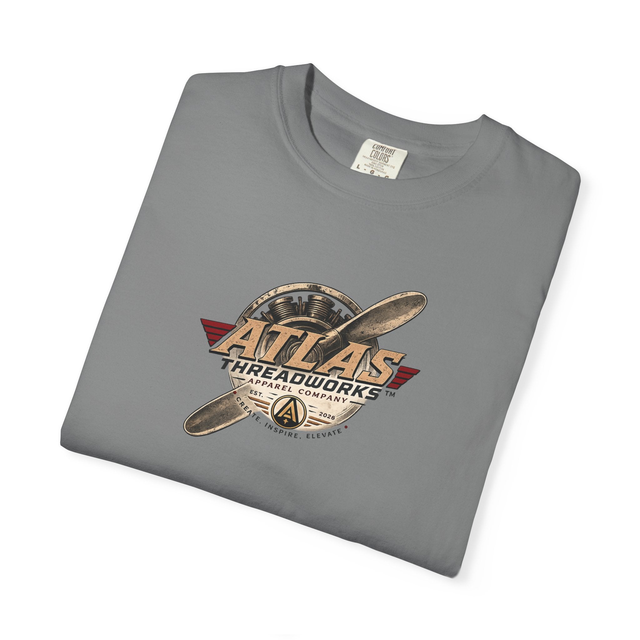 Atlas Threadworks Aviation T-Shirt — Vintage Airplane Logo Tee