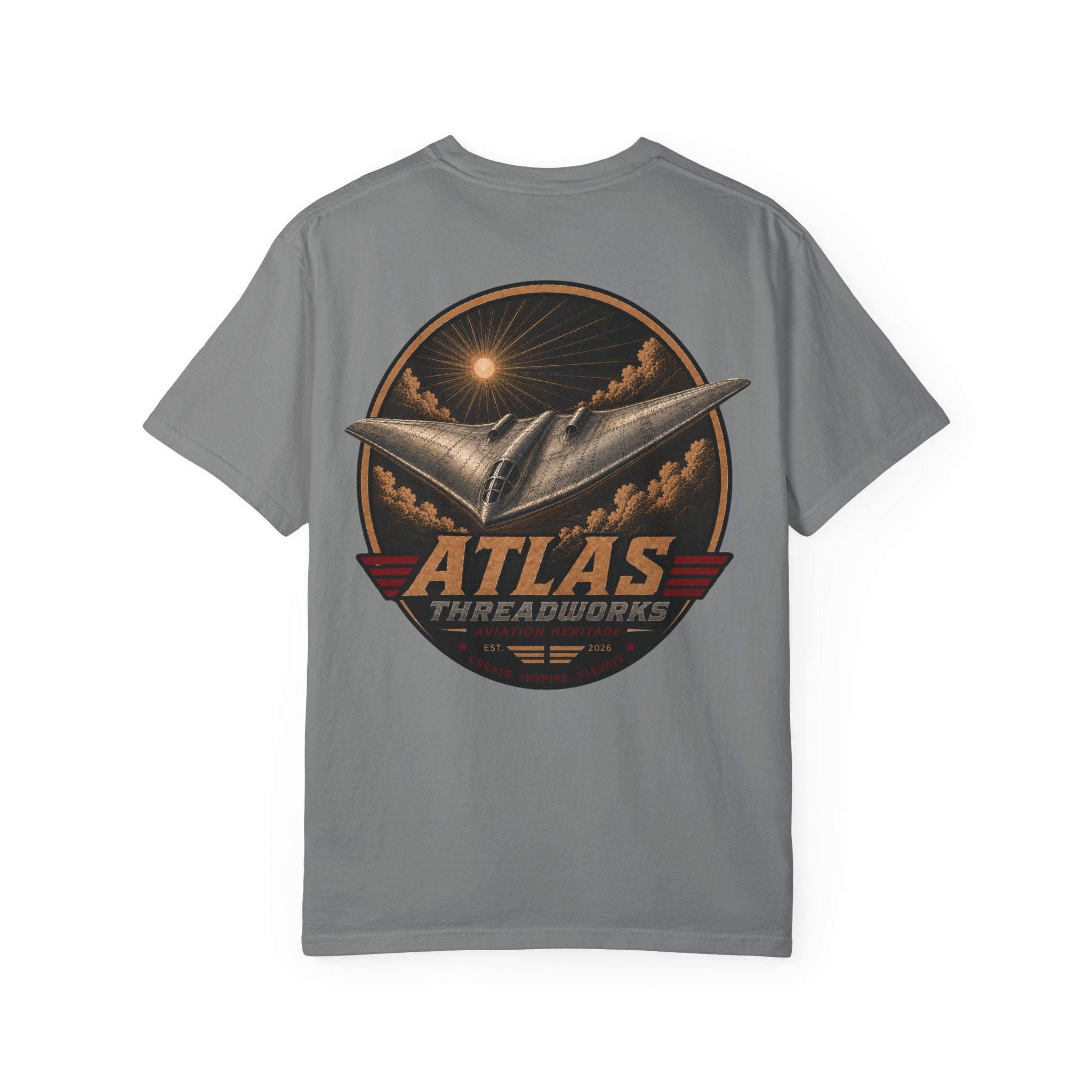Atlas Threadworks Vintage Flying Wing Airplane T-Shirt