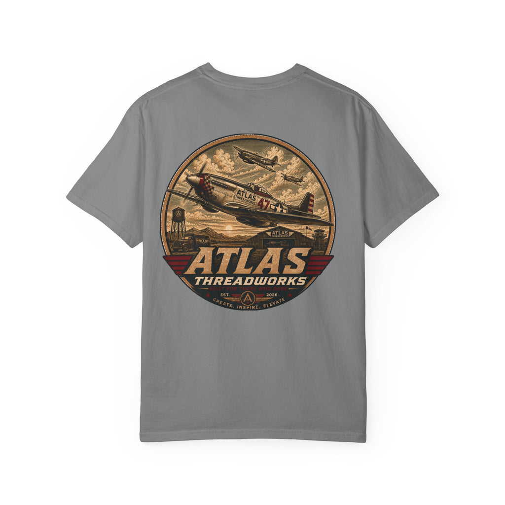 Atlas Threadworks Vintage Airplane T-Shirt — Retro Aviation Graphic Tee