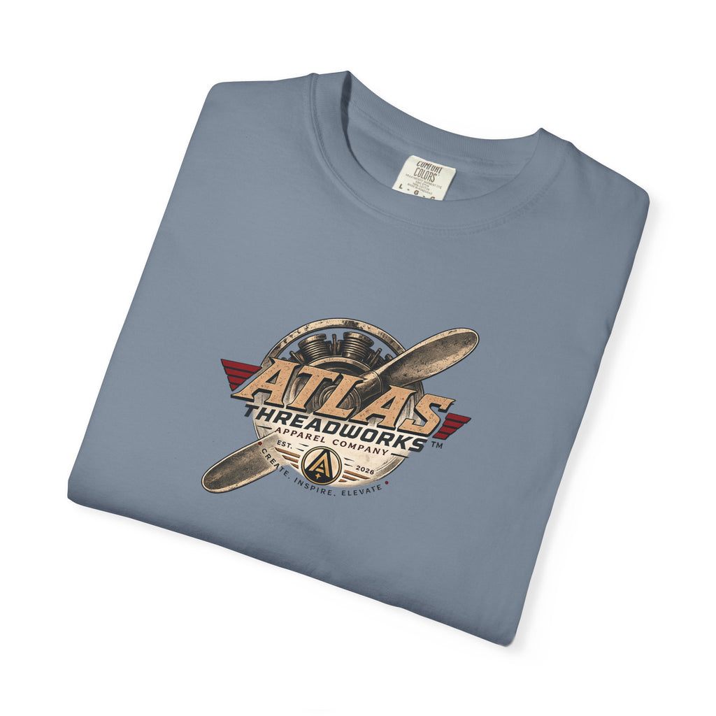 Atlas Threadworks Vintage Airplane T-Shirt — Retro Aviation Graphic Tee