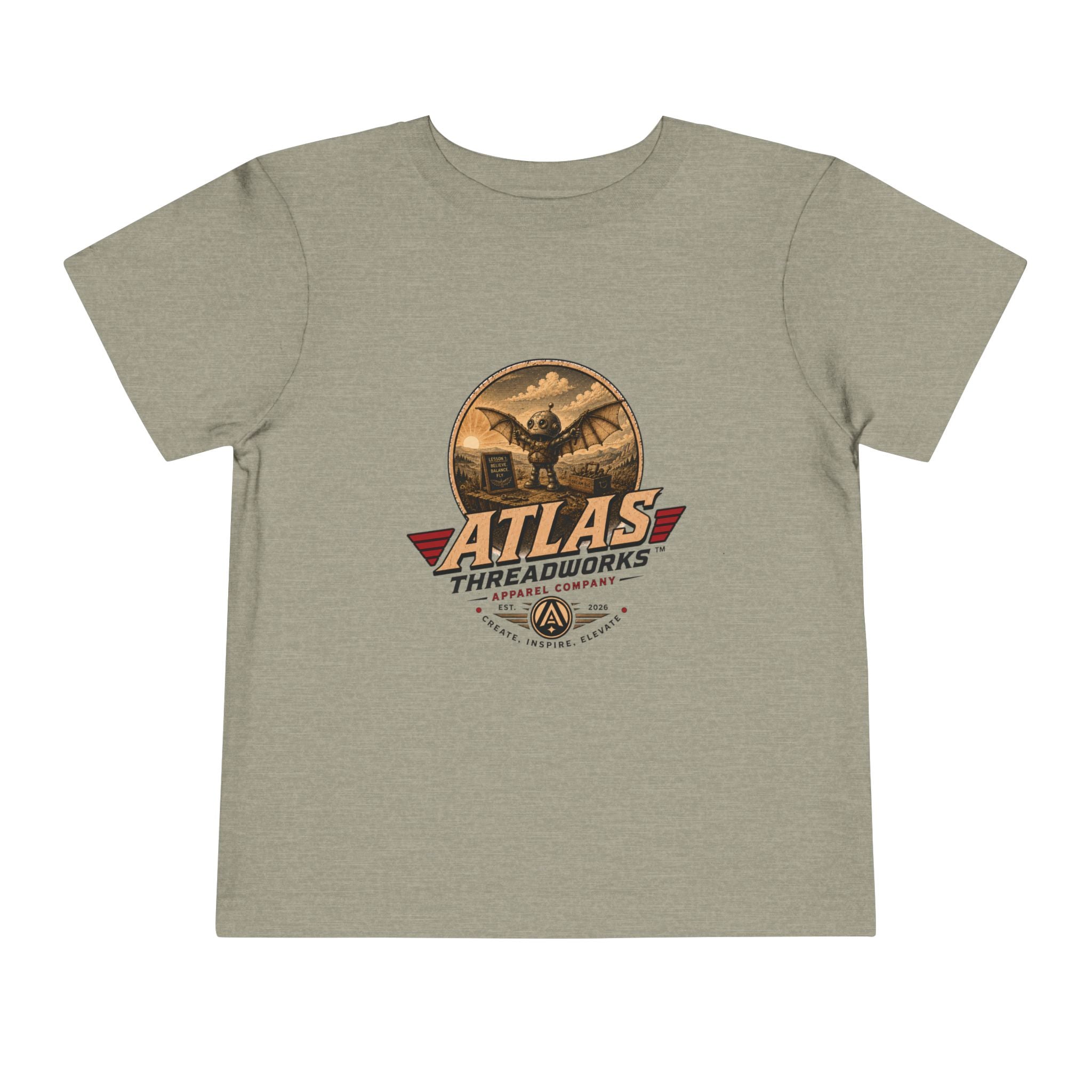 Atlas Threadworks Toddler Tee — Vintage Aviation Logo Shirt