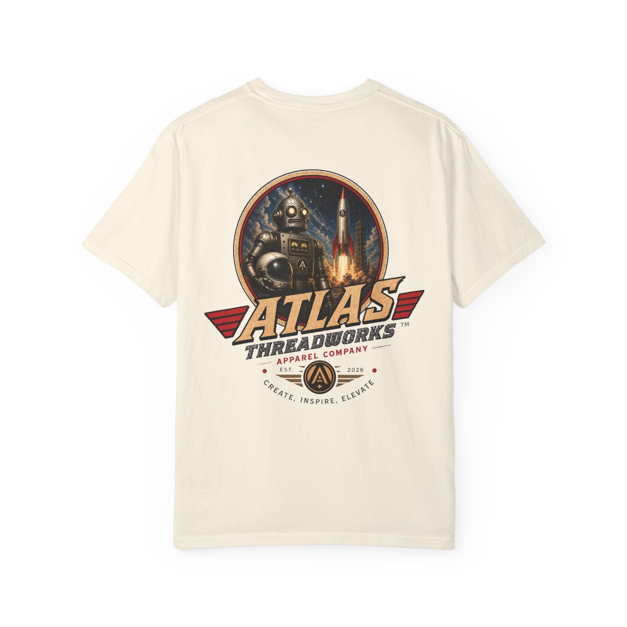 Atlas Threadworks Retro Robot Space Tee