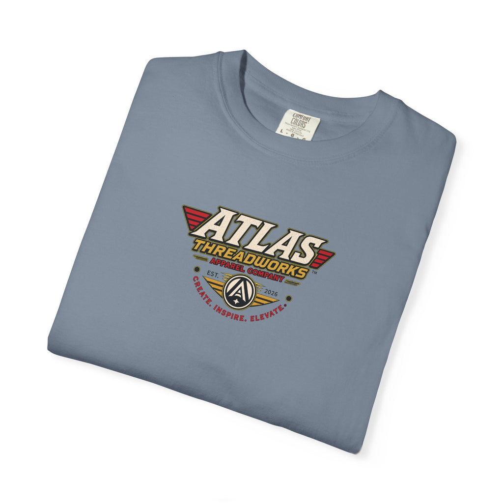 Atlas Threadworks Robot Logo T-Shirt — Vintage Retro Graphic Tee