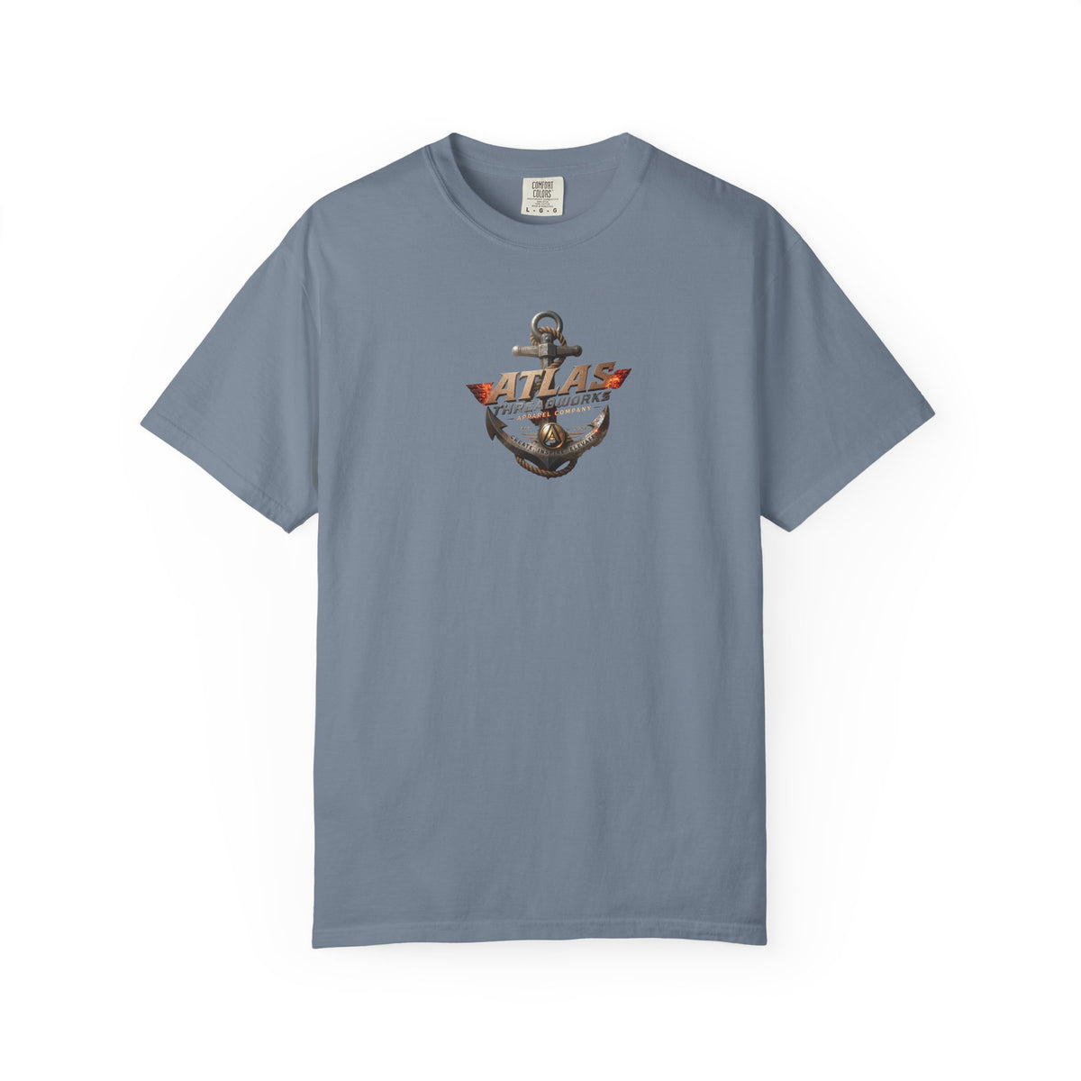 Anchor Logo T-Shirt — "Atlas Threadworks" Vintage Nautical Anchor Tee