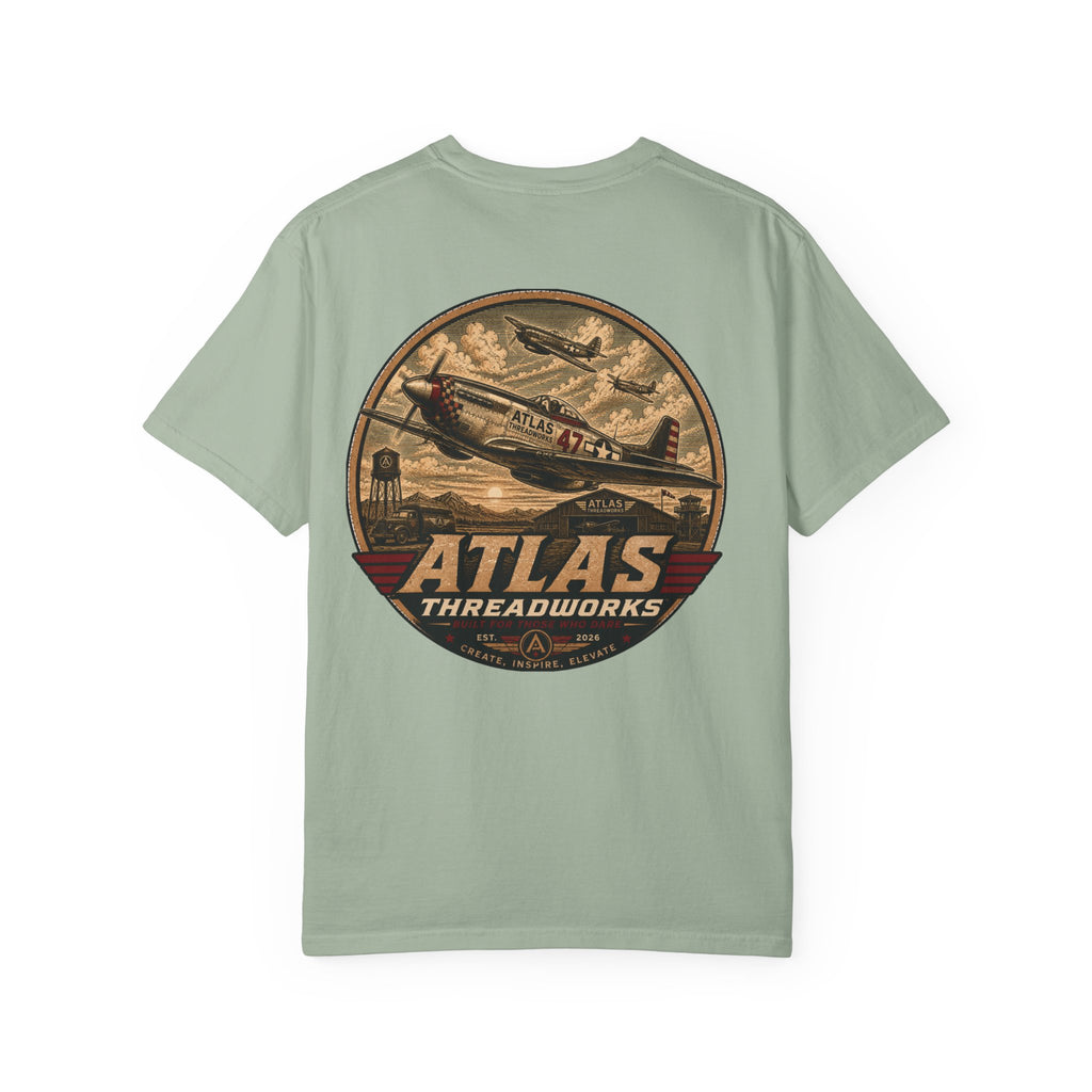 Atlas Threadworks Vintage Airplane T-Shirt — Retro Aviation Graphic Tee