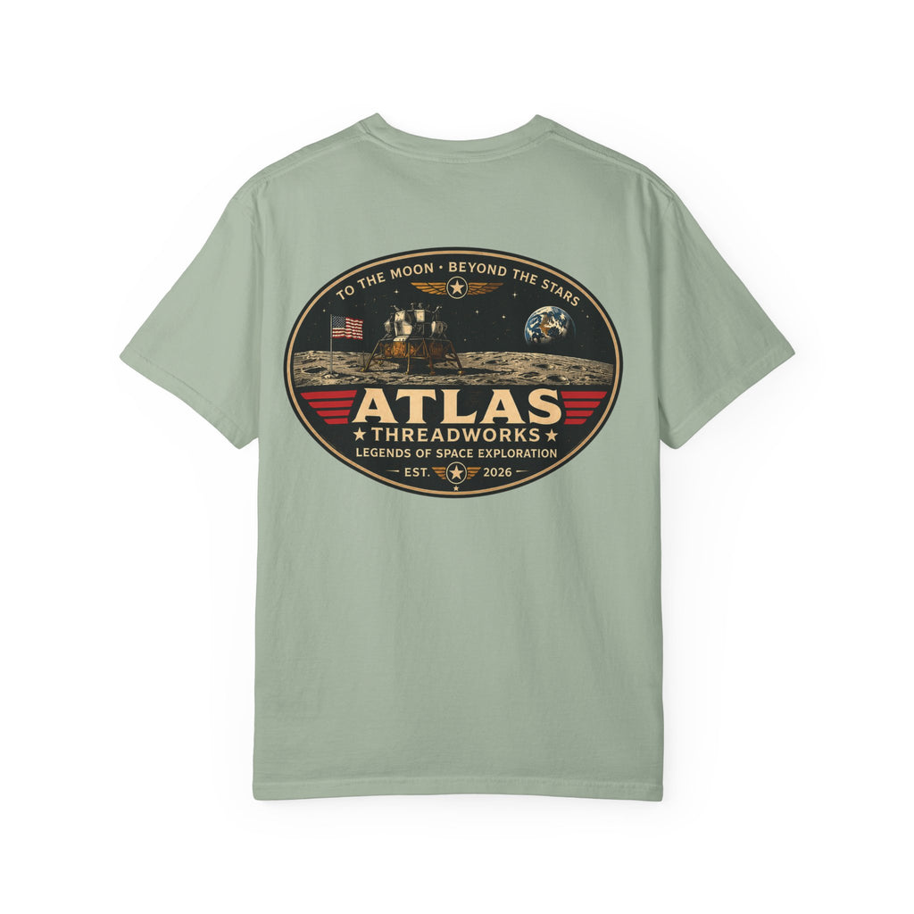 Atlas Threadworks Vintage Space Exploration T-Shirt Moon Landing