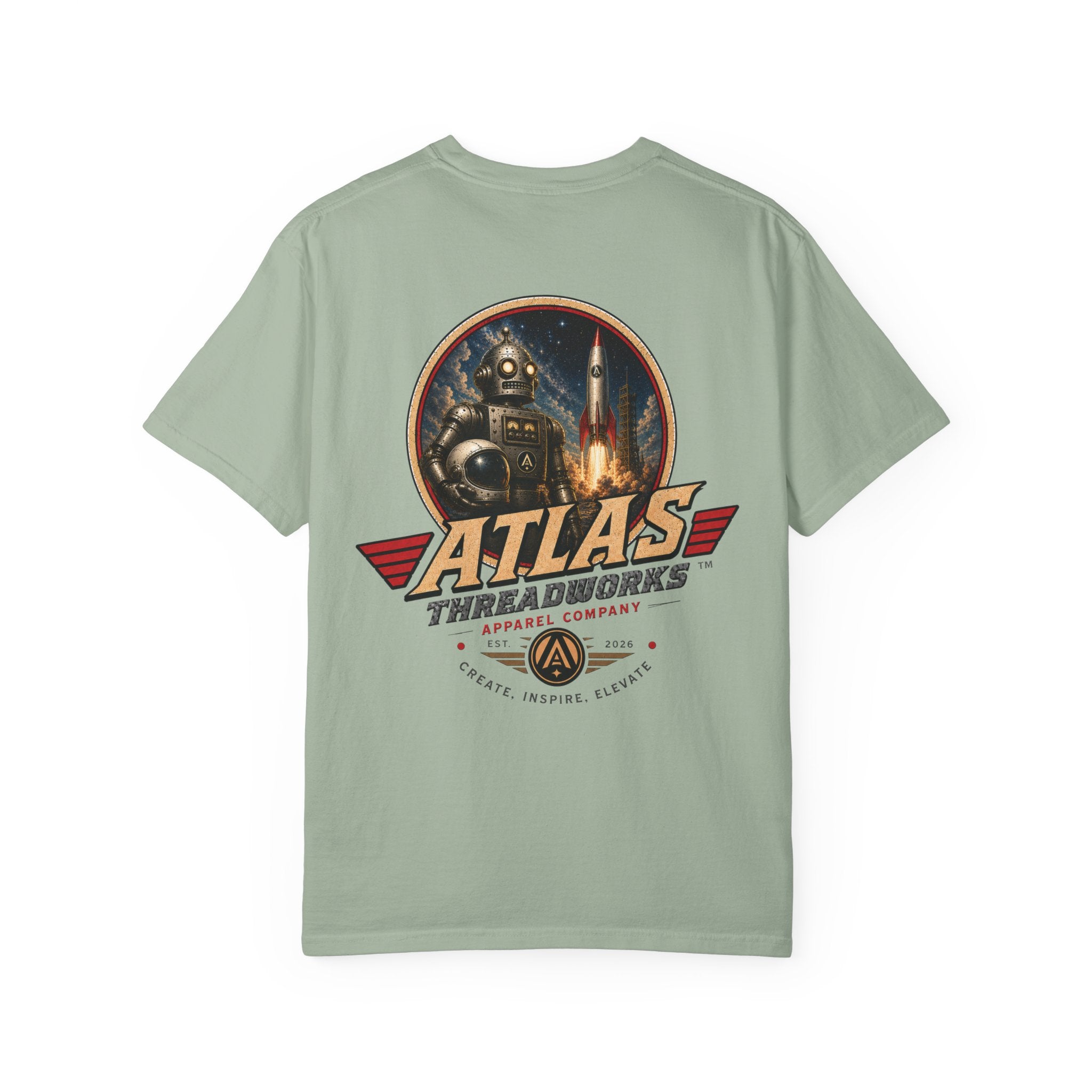 Atlas Threadworks Retro Robot Space Tee