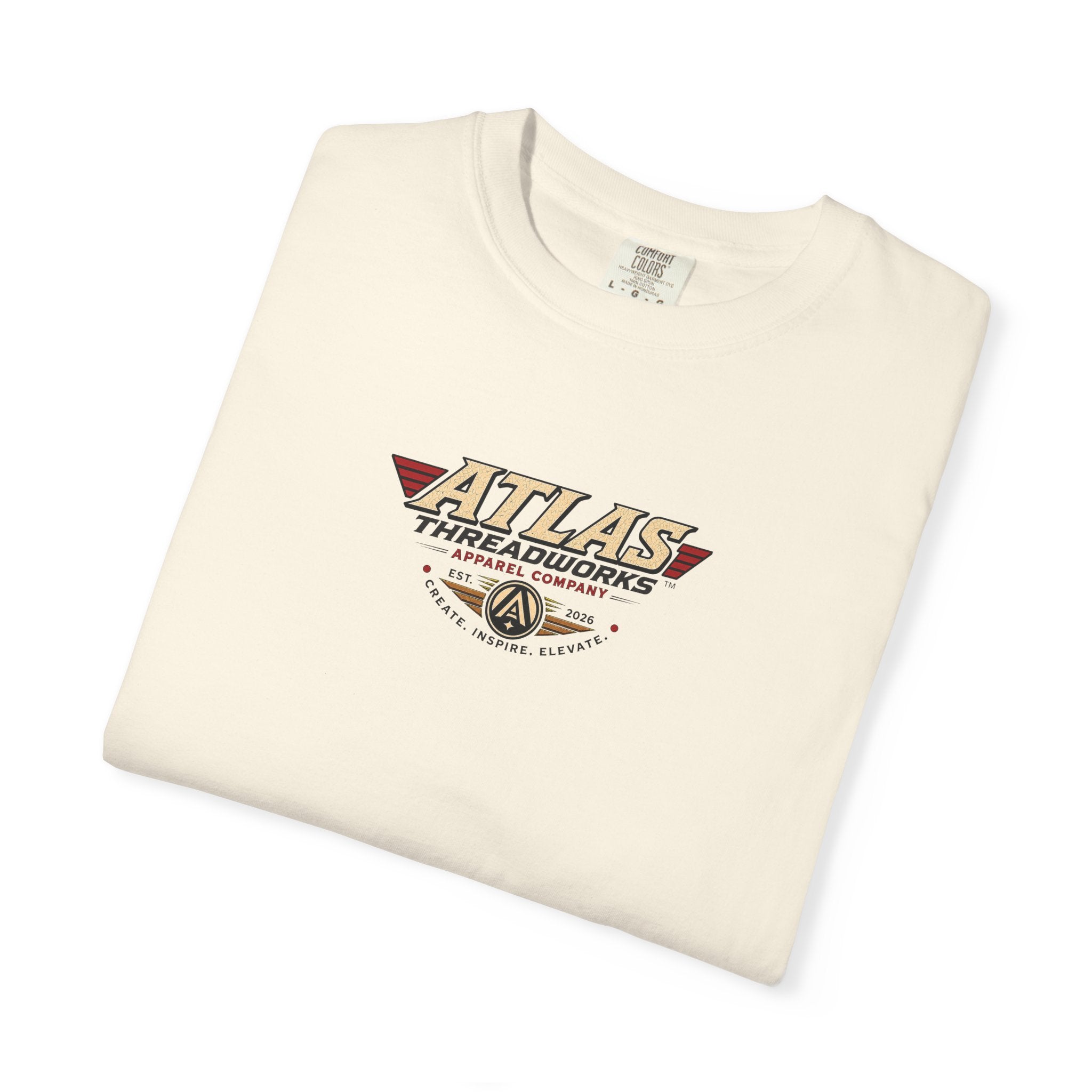 Aviation Graphic T-Shirt — "Atlas Threadworks" Vintage Warplane Design