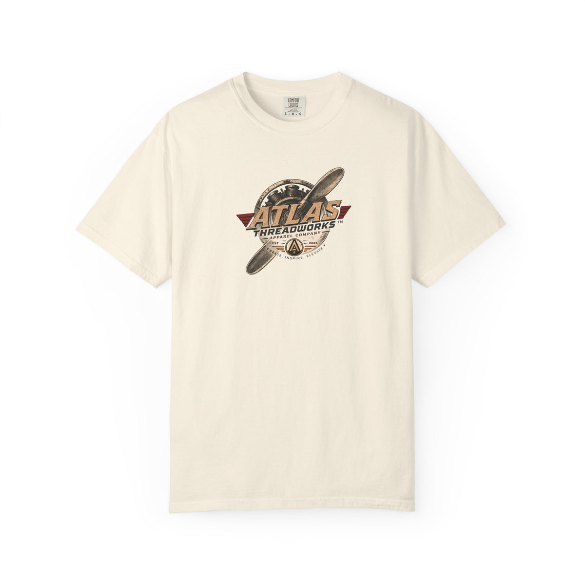 Atlas Threadworks Vintage Airplane T-Shirt — Retro Aviation Graphic Tee
