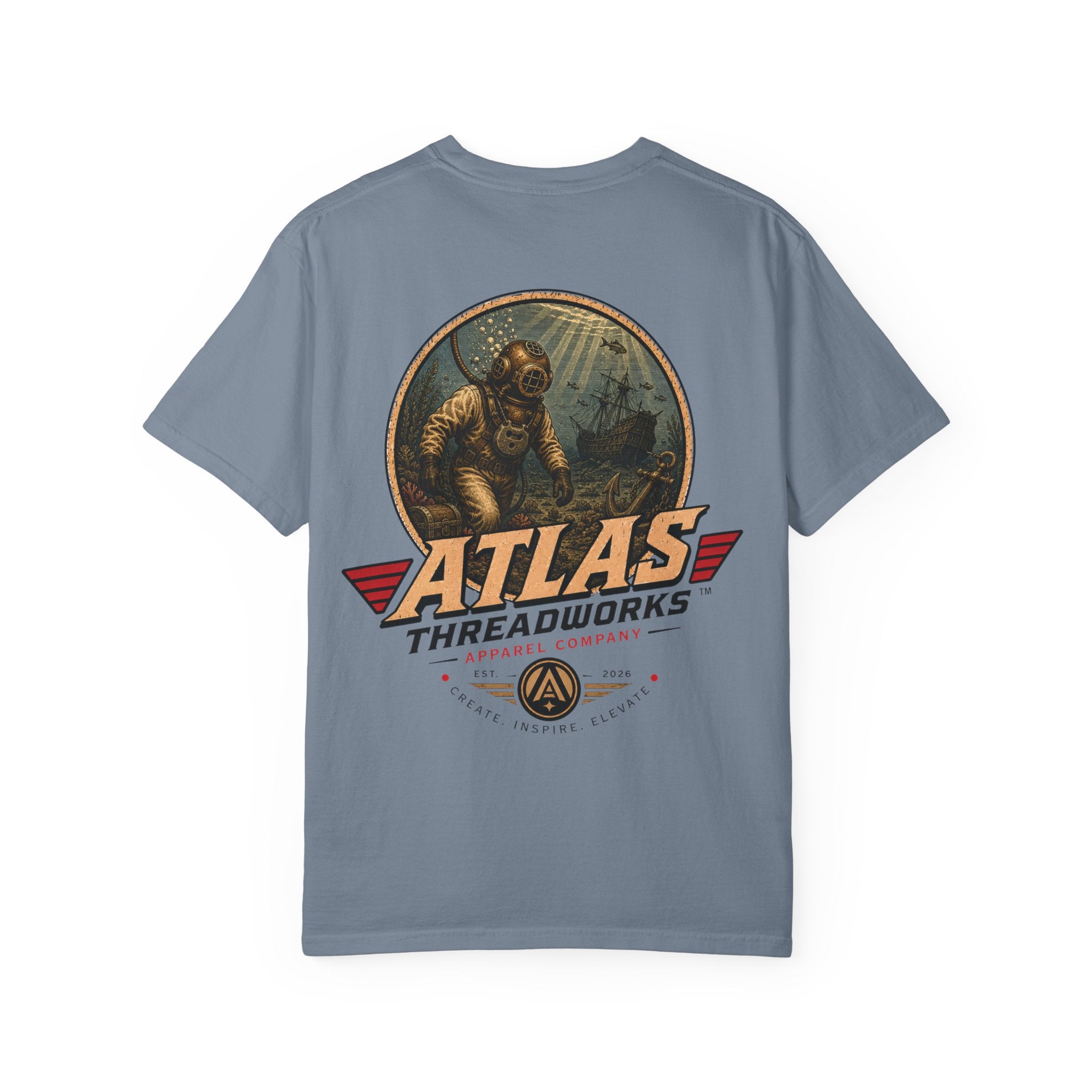 Atlas Threadworks Anchor Dive T-Shirt — Vintage Deep Sea Graphic Tee