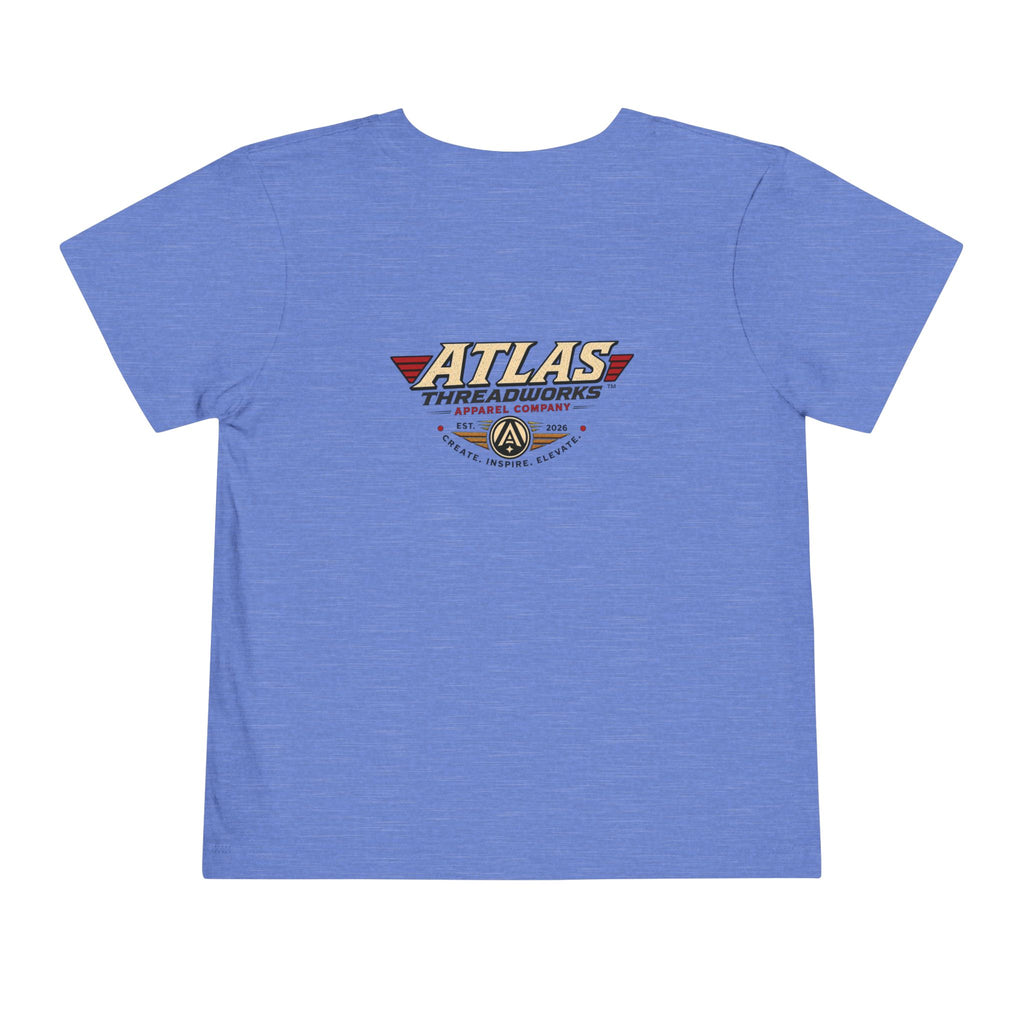 Atlas Threadworks Toddler Tee — Retro Rocket Logo Kids Shirt