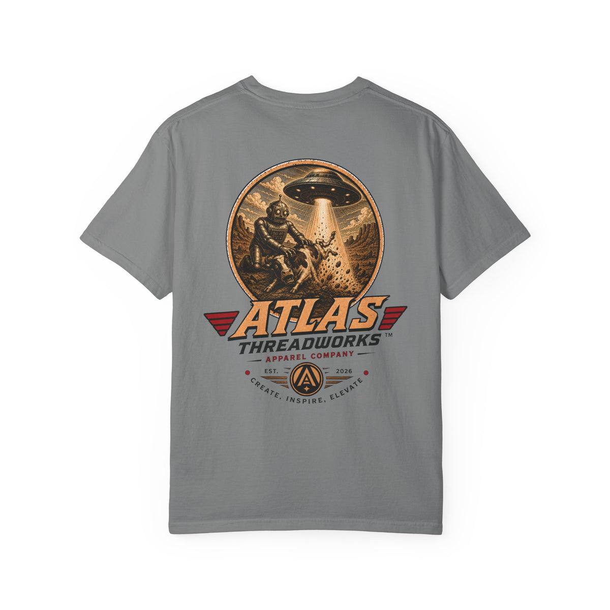 Atlas Threadworks Graphic T-Shirt — Vintage UFO Logo Tee