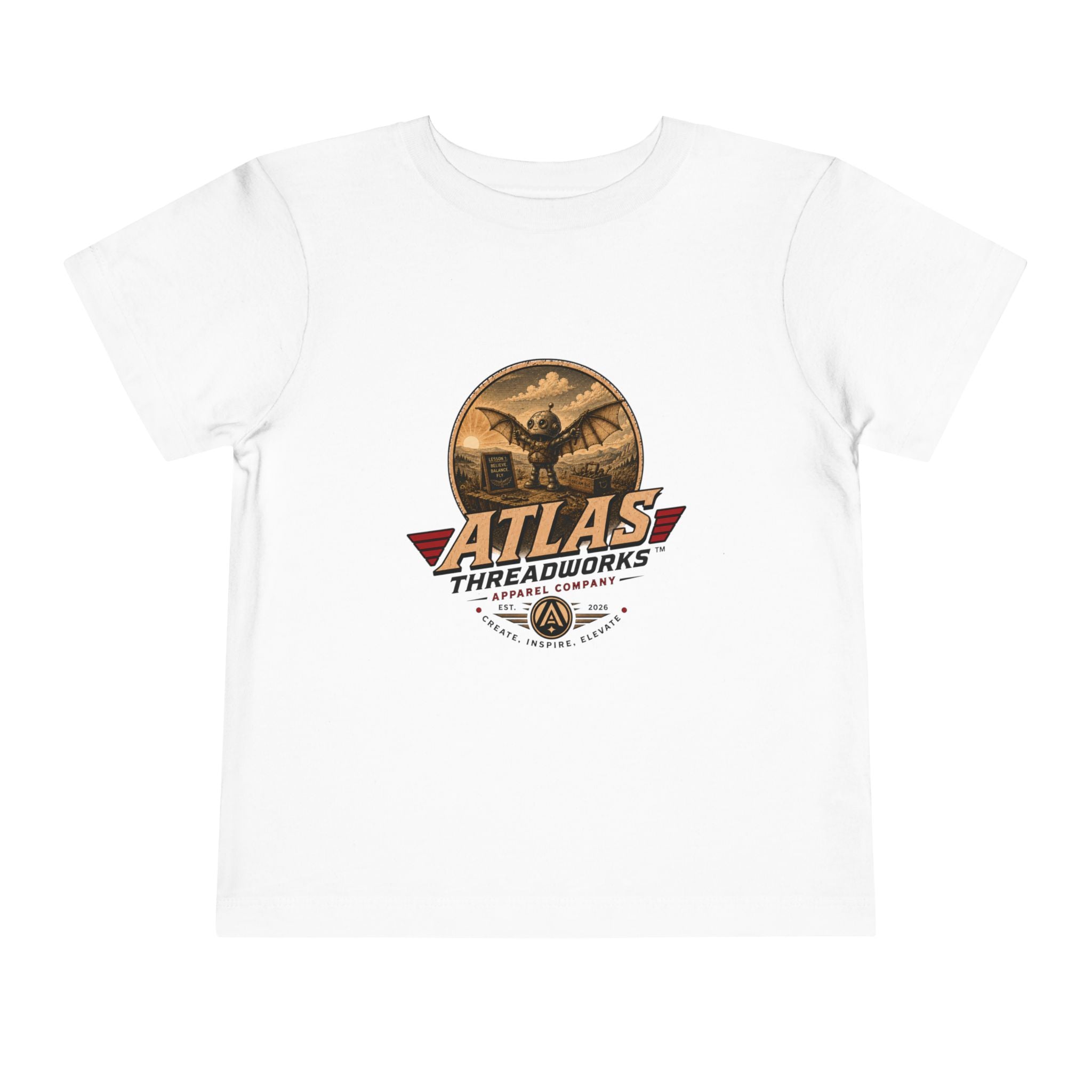 Atlas Threadworks Toddler Tee — Vintage Aviation Logo Shirt