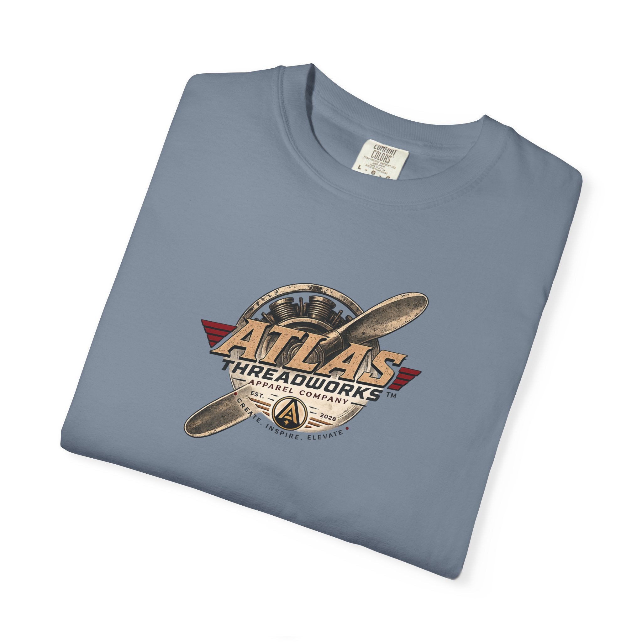 Atlas Threadworks Aviation T-Shirt — Vintage Airplane Logo Tee