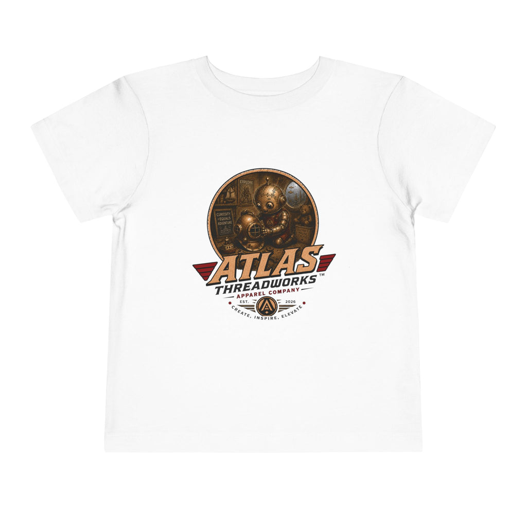 Atlas Threadworks Toddler Tee — Retro Vintage Diving Mechanic Logo