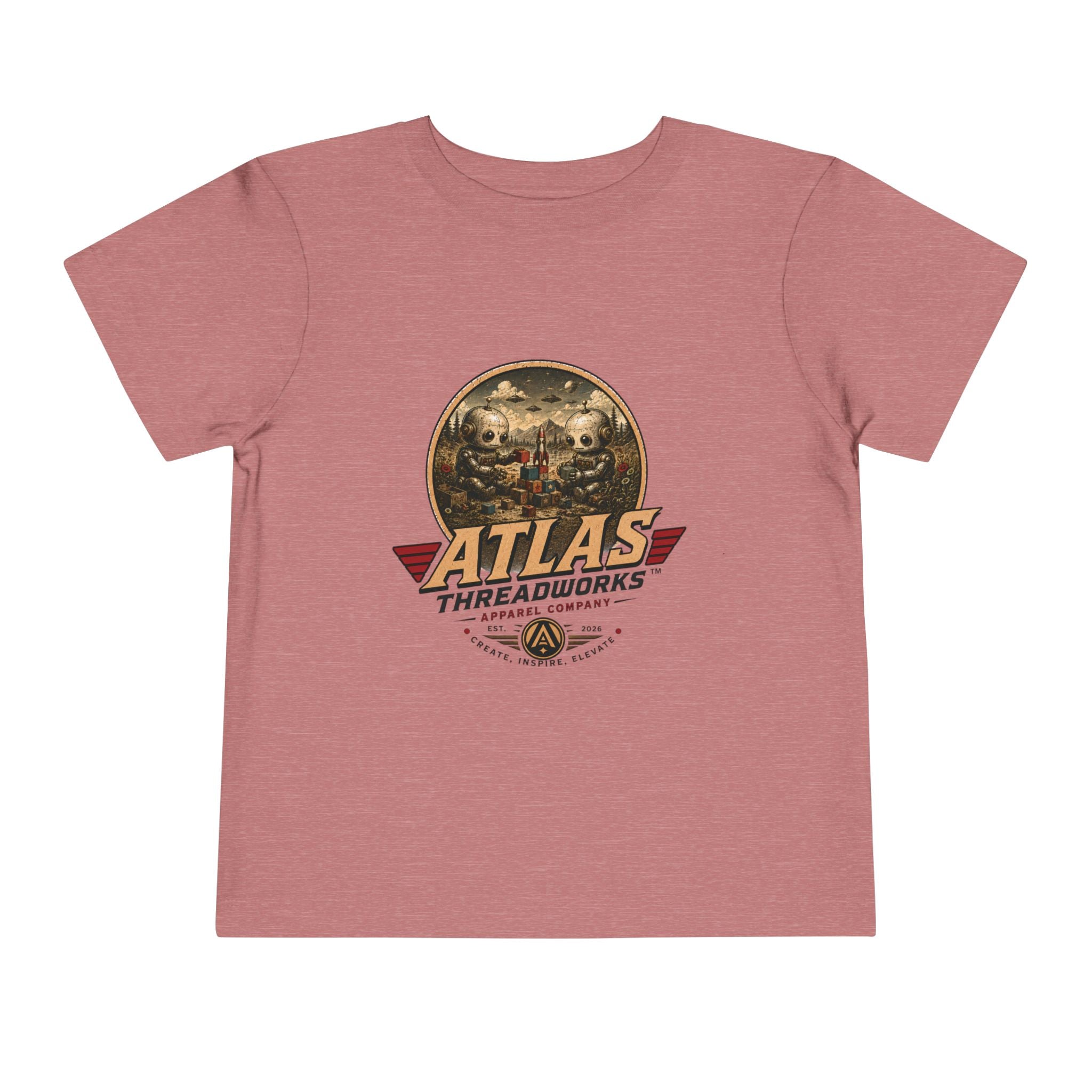 Atlas Threadworks Toddler Tee — Vintage Toddler Robots Logo Shirt