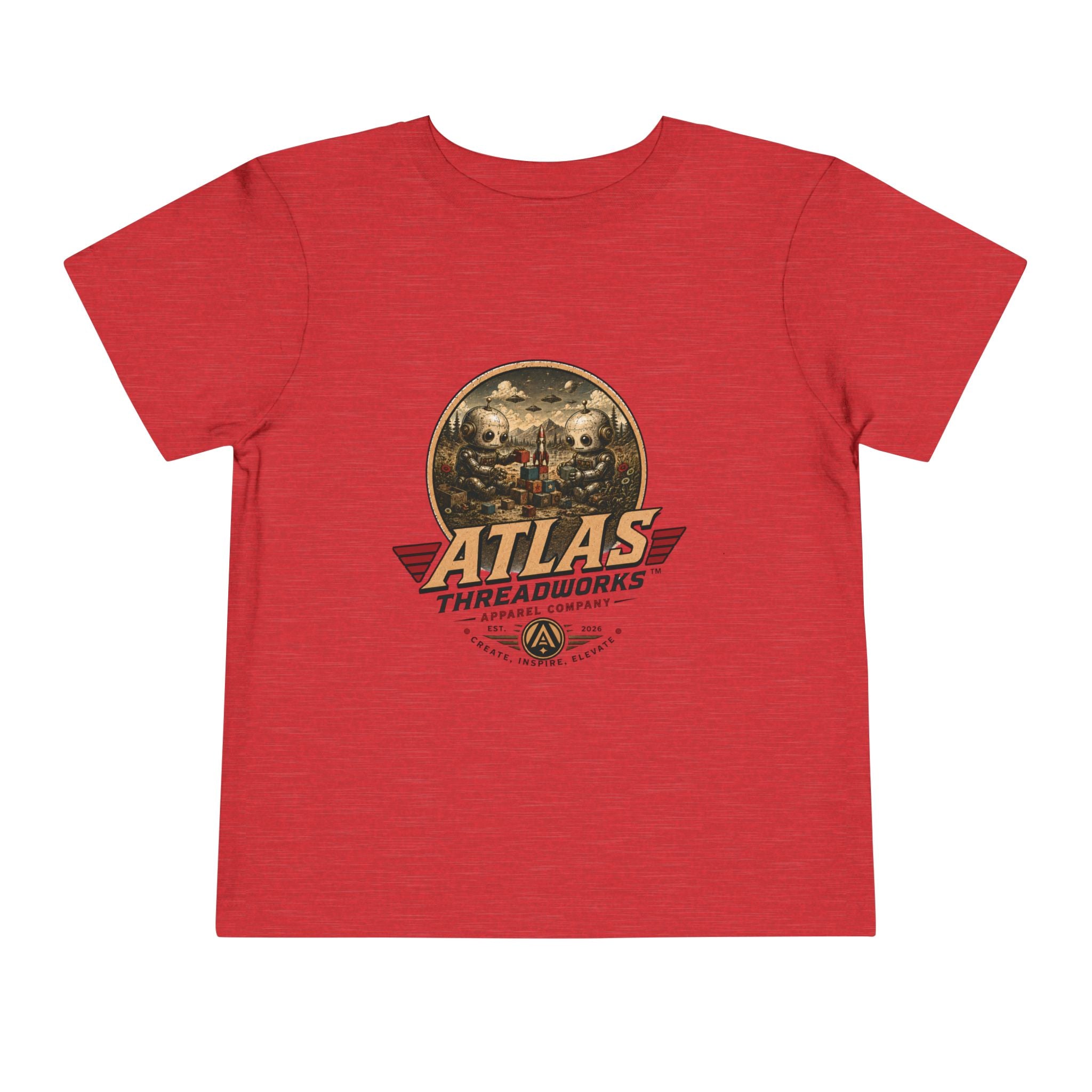 Atlas Threadworks Toddler Tee — Vintage Toddler Robots Logo Shirt