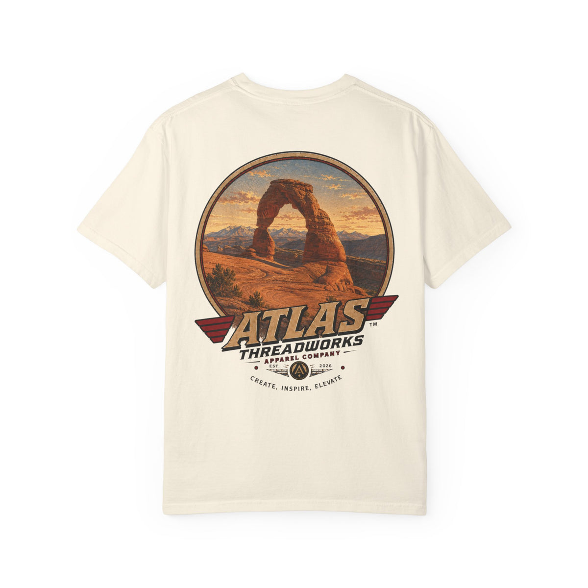 T-Shirt — ATLAS Threadworks Vintage Arches National Park Graphic Tee