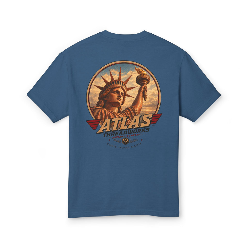 Liberty Statue Graphic Tee — Atlas Threadworks Vintage Americana T-Shirt