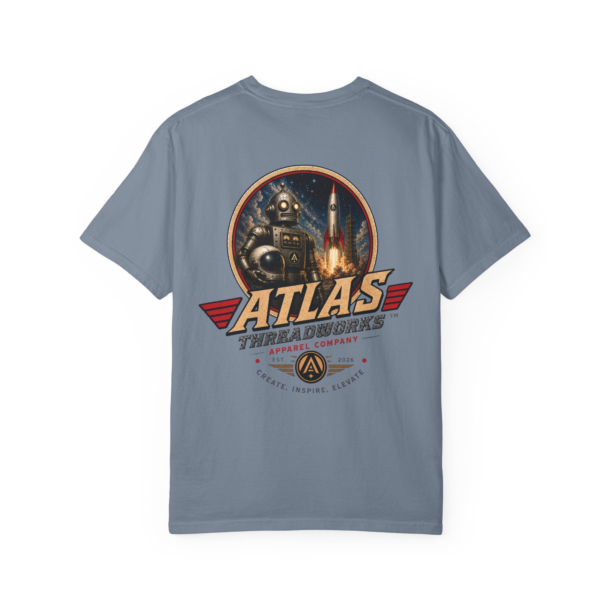 Atlas Threadworks Retro Robot Space Tee