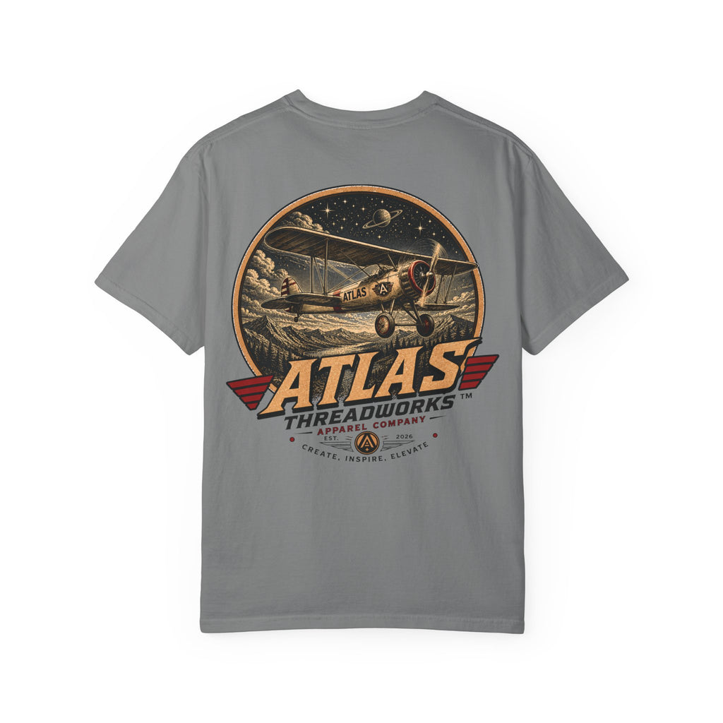 Vintage Atlas Threadworks Airplane T-Shirt