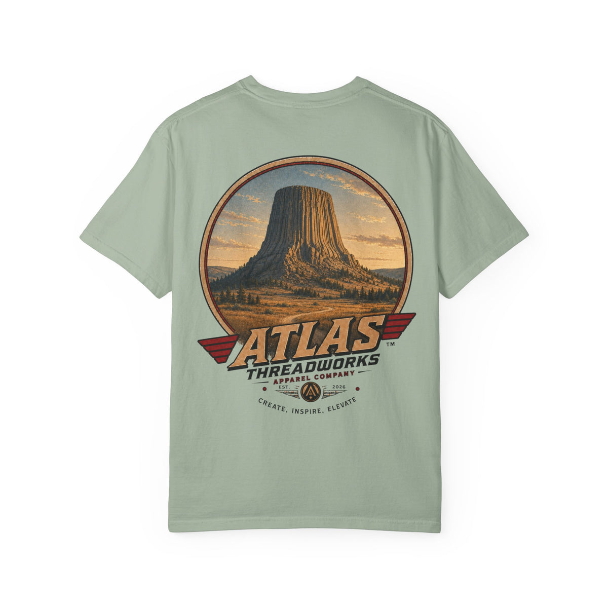 Atlas Threadworks Devil's Tower T-Shirt — Vintage National Park Graphic Tee