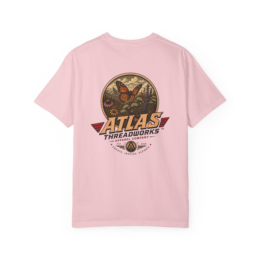 Atlas Threadworks Butterfly Graphic T-Shirt — Vintage Butterfly Logo Tee