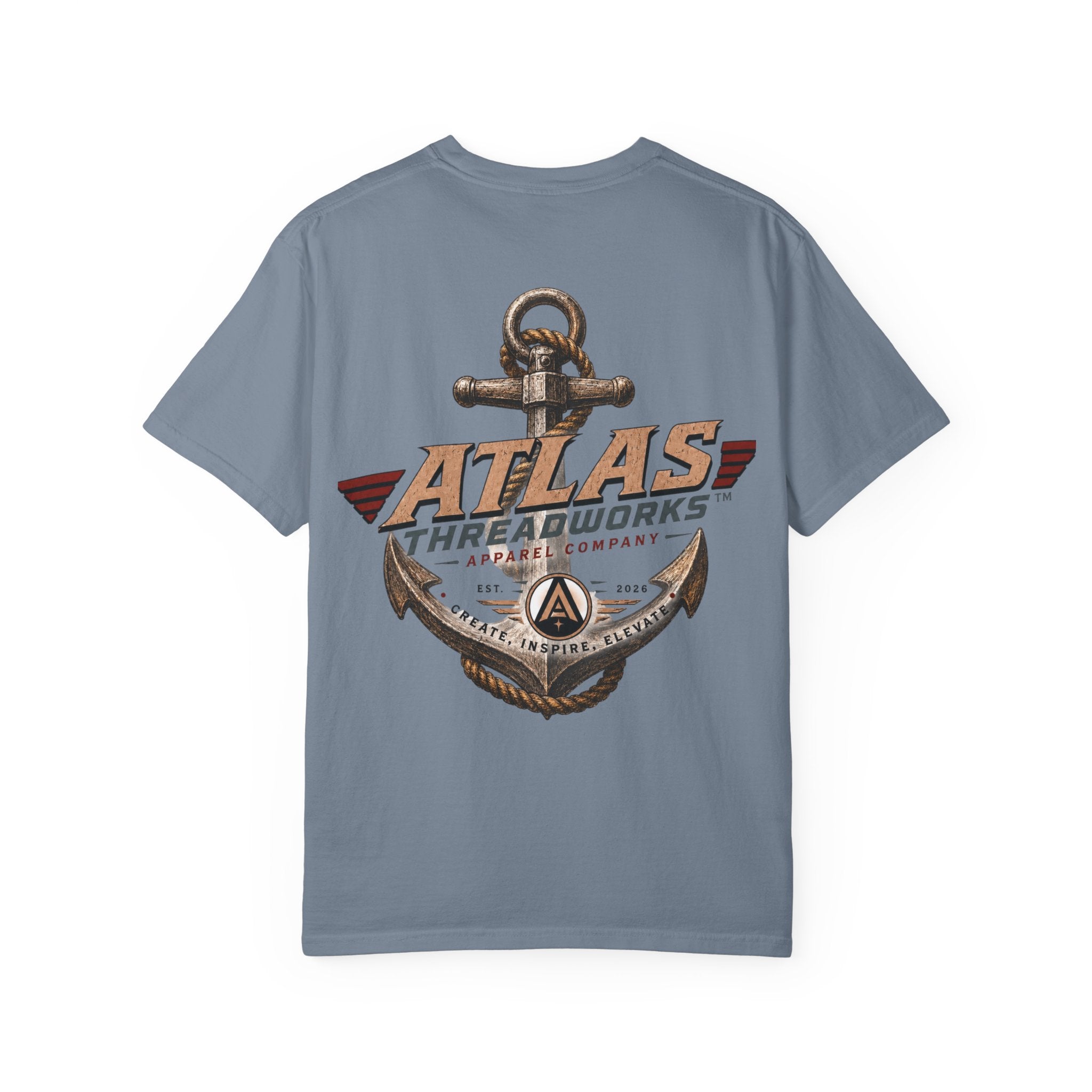 Atlas Threadworks Anchor T‑Shirt — Vintage Nautical Graphic Tee