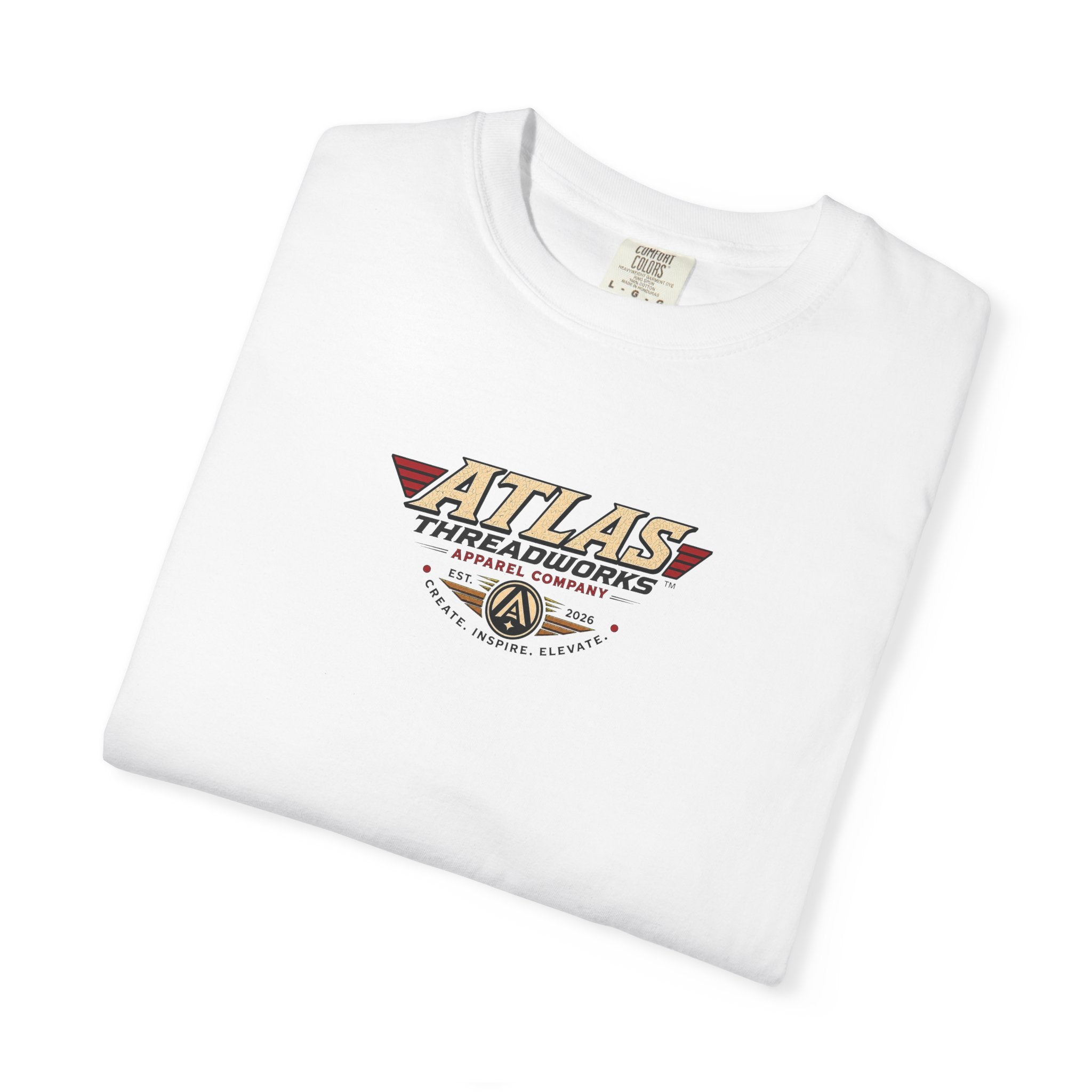 Aviation Graphic T-Shirt — "Atlas Threadworks" Vintage Warplane Design