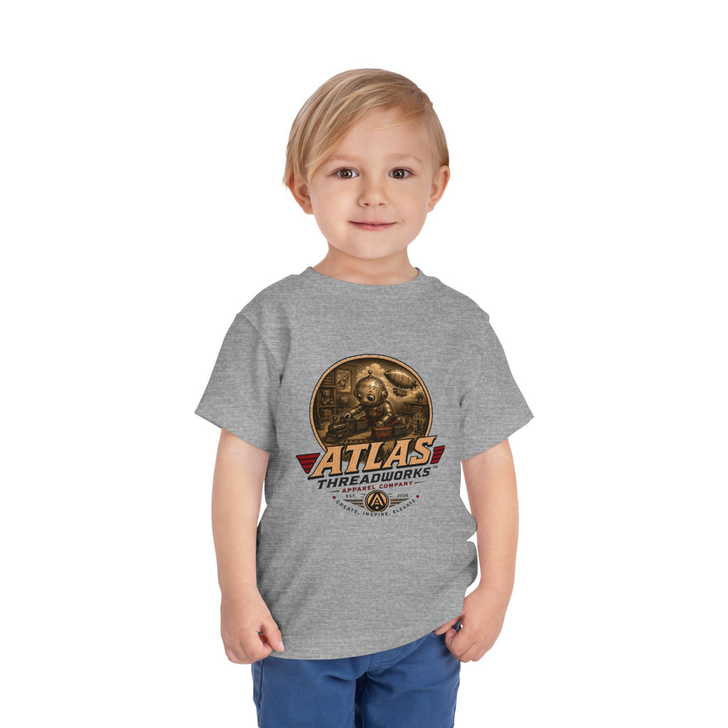 Atlas Threadworks Toddler Tee – Vintage Train Set Logo Kids Shirt