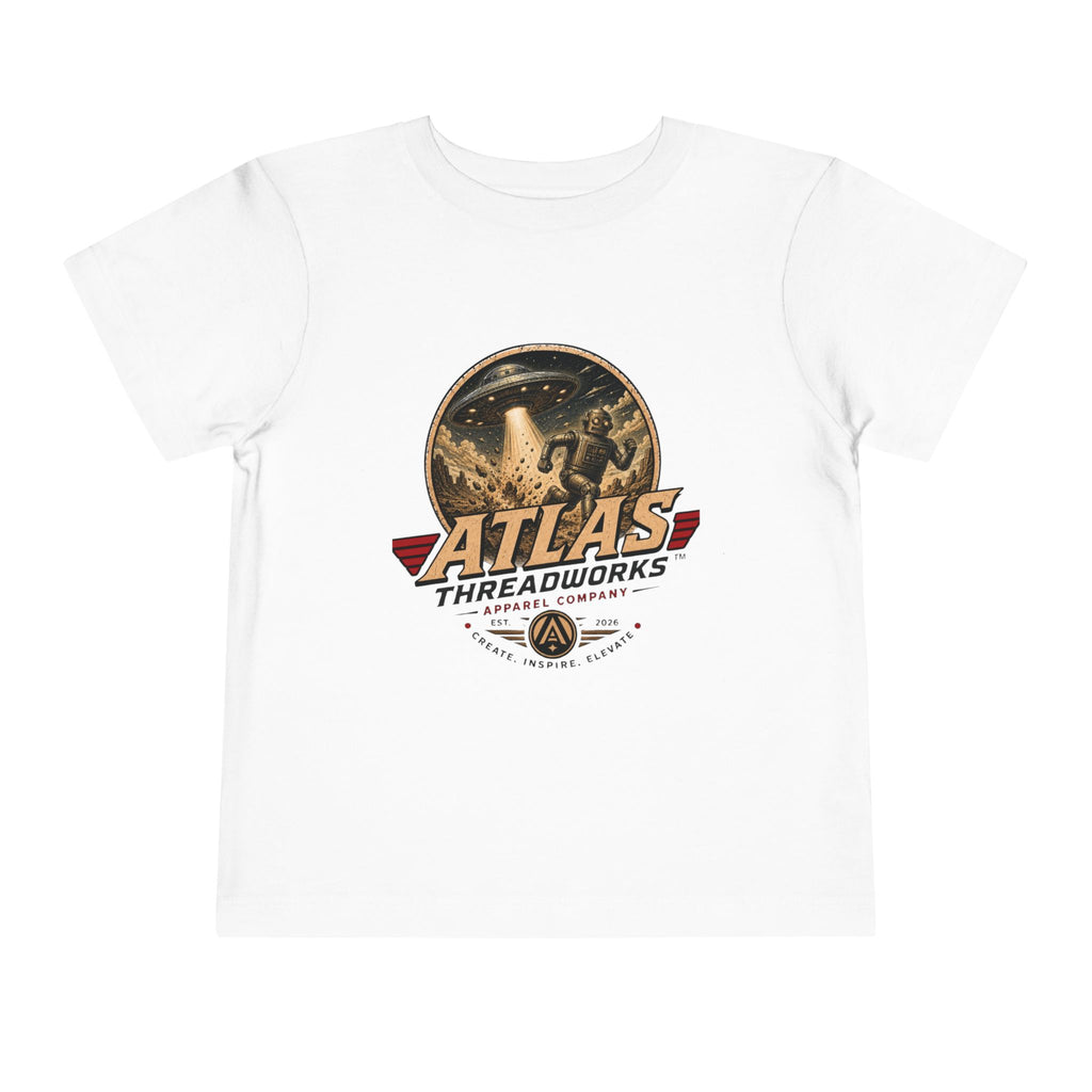 Atlas Threadworks Toddler Tee — Retro Rocket Logo Kids Shirt
