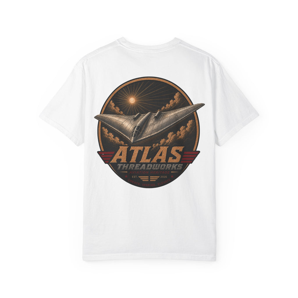 Atlas Threadworks Vintage Flying Wing Airplane T-Shirt